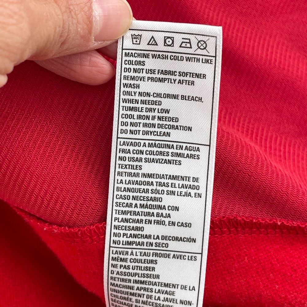 Nebraska Cornhuskers Adidas Jacket Men Large (Fits Like Med) Red Full Zip Pocket - Picture 11 of 12